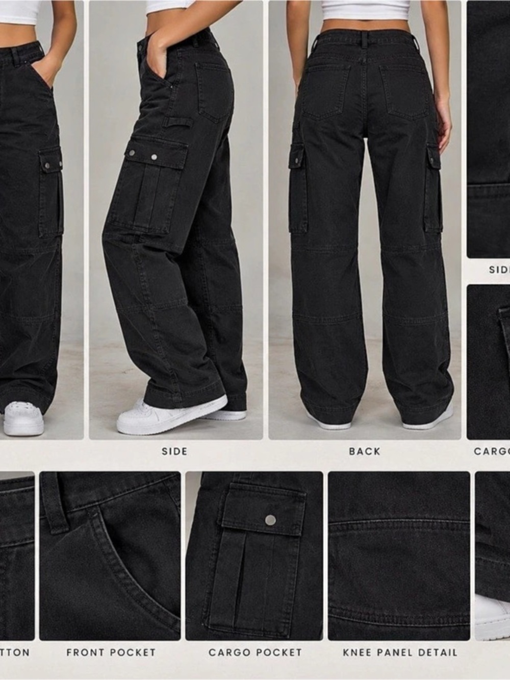 Black Cargo Pants